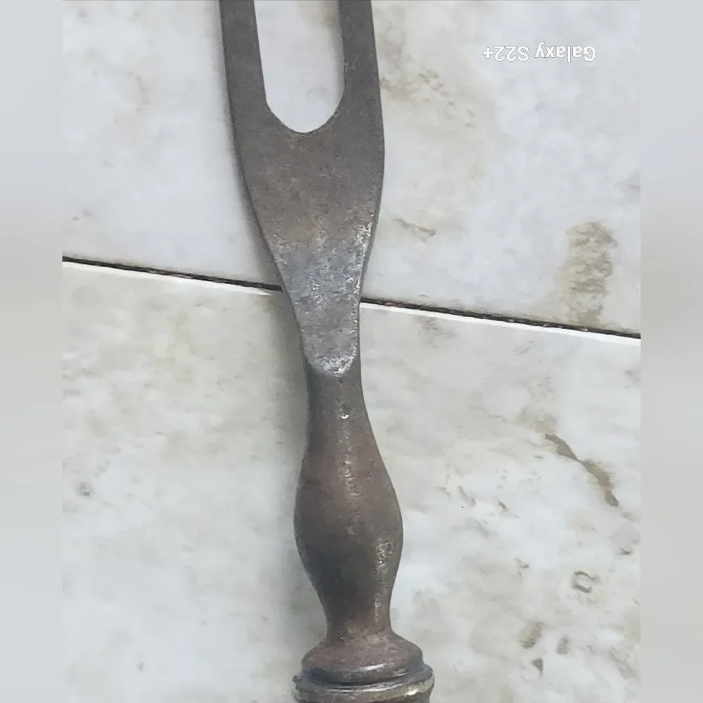 Vintage Serving knife and fork with grape vine style and small ladle